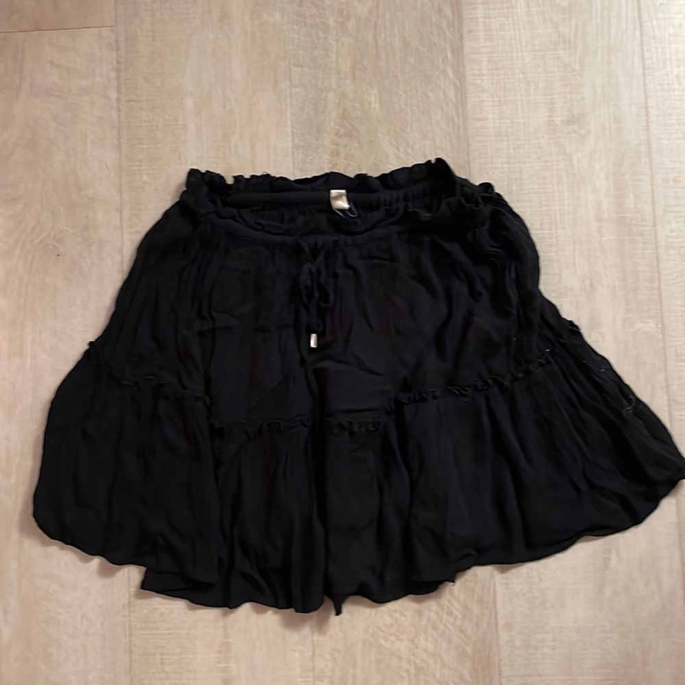 Black Rayon Skirt